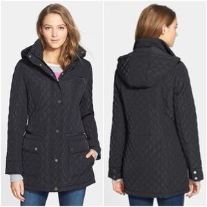 Women's Black Calvin Klein Quilted Jacket SZ L